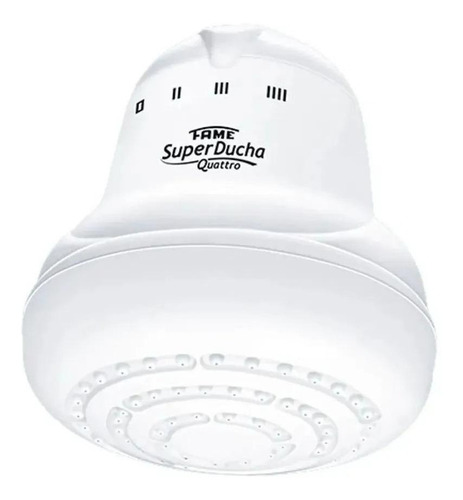 Imagem 1 de 5 de Chuveiro elétrico de parede Fame Super Quattro branco 5400W 127V