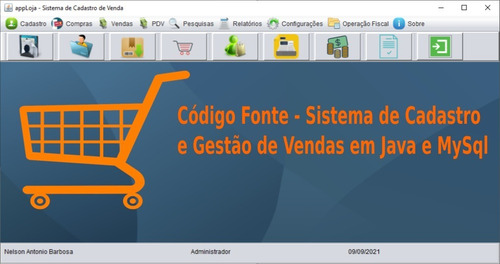 Imagem 1 de 7 de Código Fonte De Sistema De Vendas Em Java
