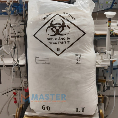 Imagem 2 de 5 de Sacos De Lixo Infectante Hospitalar 60 Litros 300 Unidades