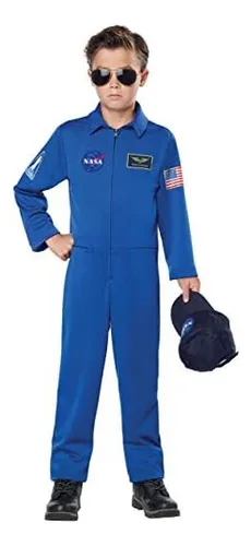 Disfraz De Mono Azul Para Niños Nasa Xl