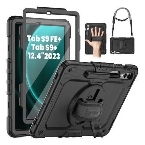 Funda+lápiz+correa Mano Para Galaxy Tab S9plus/s9fe+ 12.4''