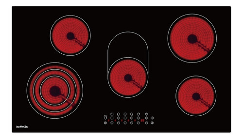 Anafe Electrico Vitroceramico Empotrar 5 Hornallas Hoffman
