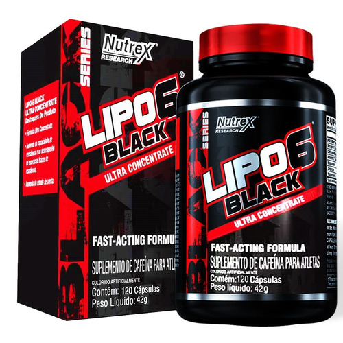 Lipo 6 Black Nutrex 120caps Termogênico Original