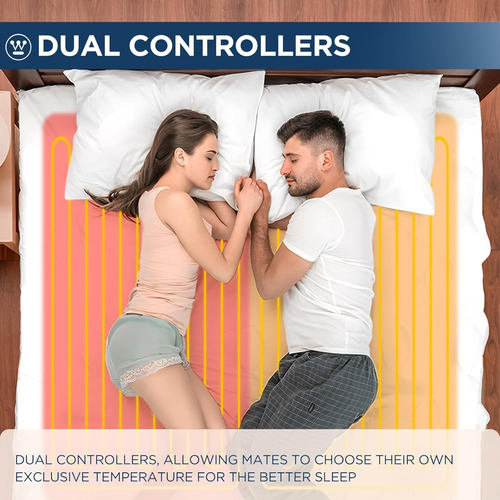 Cubre Colchon Eléctrica Protector Térmico Queen