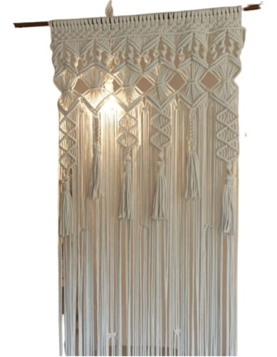 Cortina Macrame Barcelona 90cm De Ancho X 2 Metros De Alto