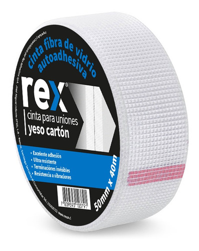 Cinta Autoadhesiva Rex Para Uniones 50mm X 40mm