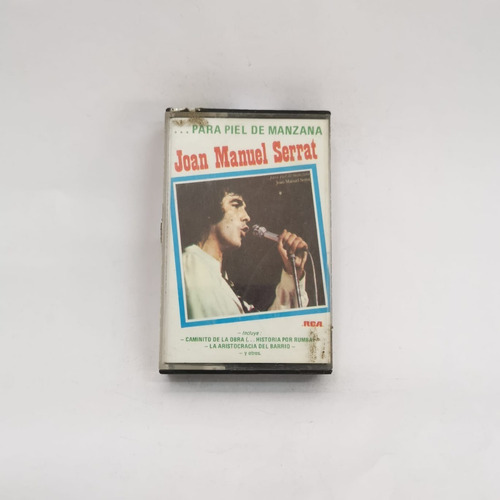Joan Manuel Serrat Piel De Manzana Negro Cassette Chileno