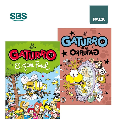 Gaturro 17 Y 18 - 2 Libros - Nik 