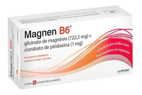 Magnen B6 30 Comprimidos Marjan Sabor Sem sabor