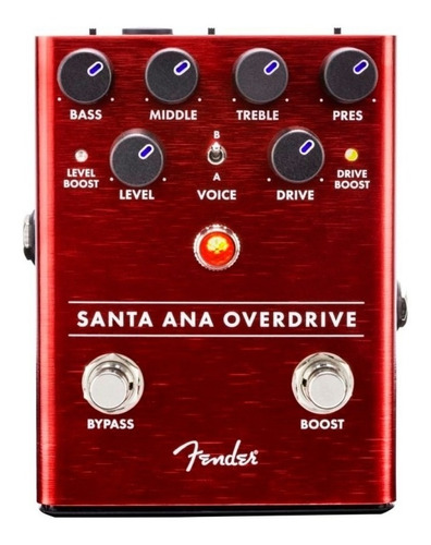 Pedal Efecto Fender Para Guitarra Santa Ana Overdrive Cuo