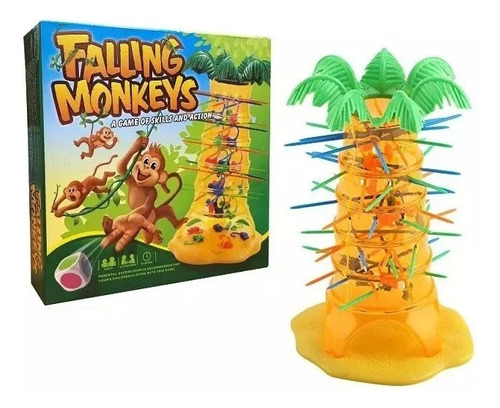 Juego De Mesa Falling Monkeys Monos Cayendo Árbol Rama