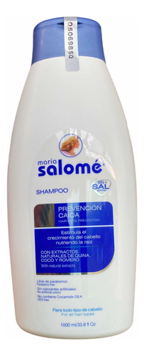 Shampoo Tradicional 1 Litro Maria Salome Prevención Caida