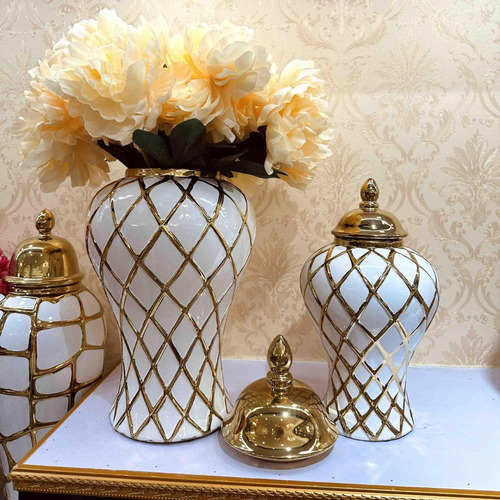 Tarro De Cerámica Para Jengibre, Tarro De Decoración Medio