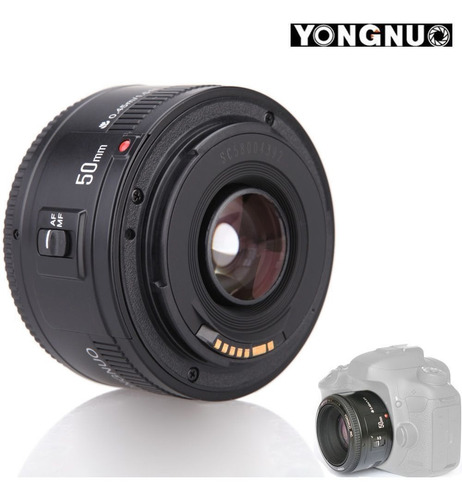 Canon 50mm Yongnuo Ef F/1.8 Objetiva Fixa T5i T6i T3i T5