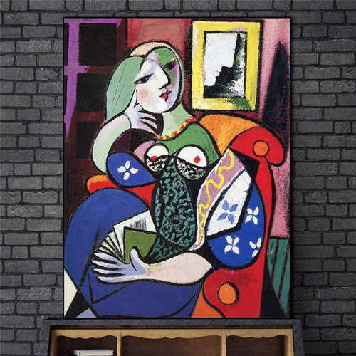 Imagen 1 de 10 de  Cuadros-pablo Picasso 2 ,decorativo,95x60cm-16k Resolución