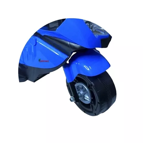 Mini Moto Motinha Elétrica Infantil Azul Cross 6v Luz Som