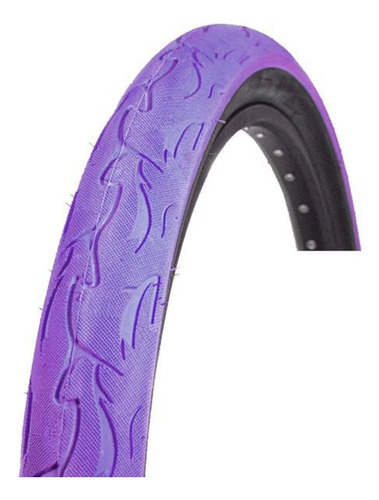 Pneu Colorido Aro 26x2.50 Flame Wheeling/grau Roxo