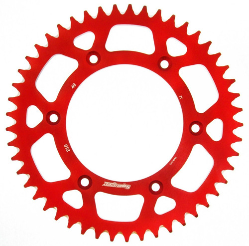 Plato Supersprox Aluminio 520/51 Honda Cr/crf Rojo 