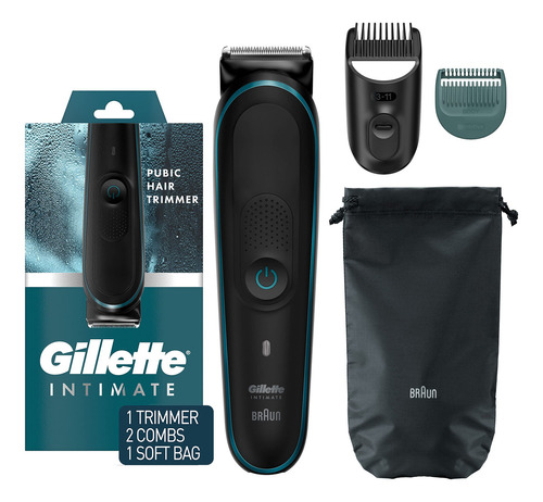 Gillette Skinfirst - Cortadora De Pelo Púbico Para Hombre Color Silver