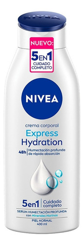 Crema Corporal Humectante Nivea Express Hydration De 400ml Fragancia