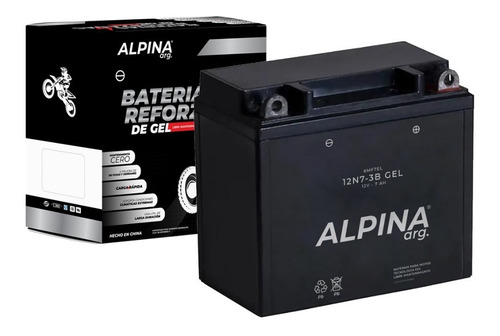 Imagen 1 de 4 de Bateria Alpina 12n7-3b Gel Libre De Mantenimiento Cuotas
