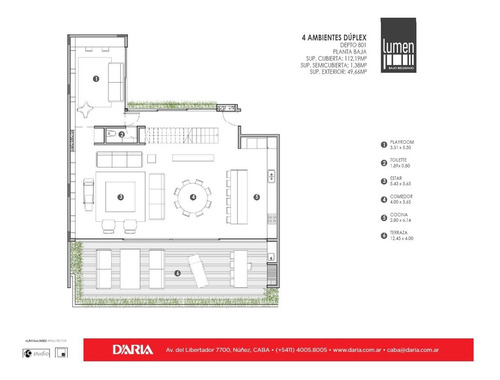 4 Ambientes, Departamento En Venta. Balcón Terraza. Sustentable, Calidad Y Diseño