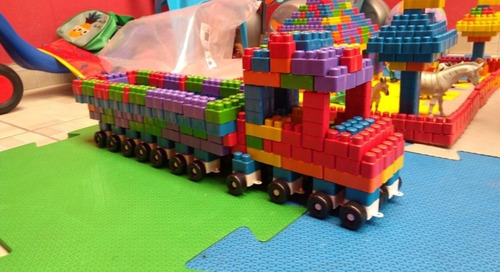 Imagem 6 de 8 de Blocos De Montar 350 Peças Infantil Encaixar