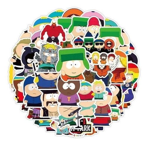 South Park - Set 50 Stickers / Calcomanias / Pegatinas