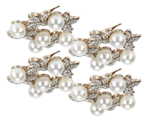 Adornos De Perlas, 4 Piezas, Clips De Zapatos De Moda, De Al