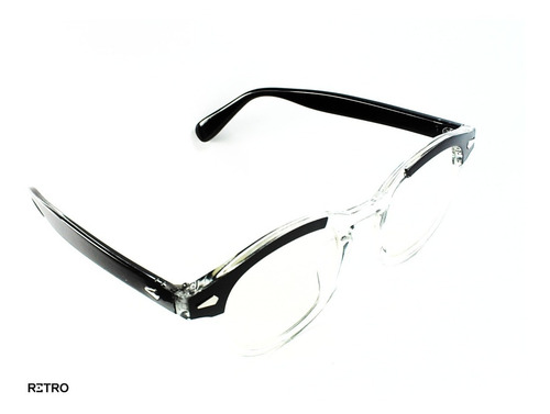 Imagen 4 de 7 de Montura Óptica Retro® Johnny Depp Lente Descanso Pc Blue Ar®
