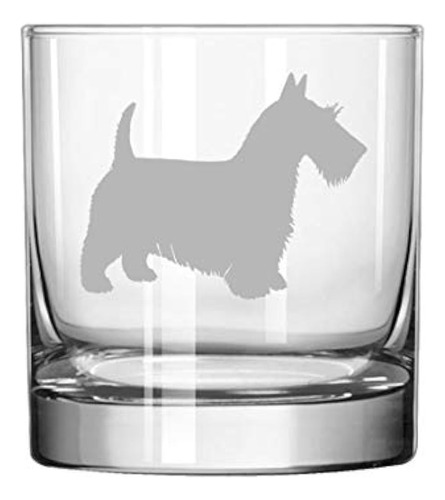 Marca Mip 11 Oz Rocks Whiskey Highball Vaso Scottie Scottish