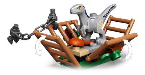 Lego 76946 Captura Dos Velociraptors Blue E Beta 181 Pcs
