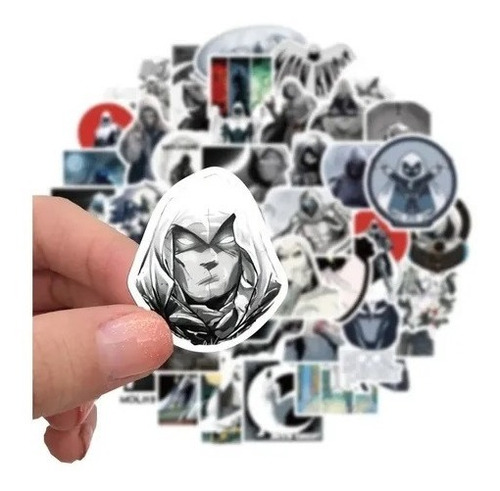 Stickers Autoadhesivos - Moon Knight (50 Unidades)