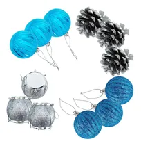 Comprar Adornos Navidad Set X 2 De Globos Chirimbolos Árbol Navidad