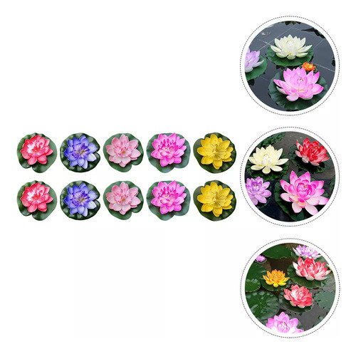 10pcs Luz Flutuante Para Piscina De Jardim