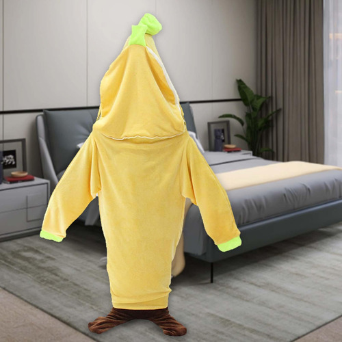 Manta De Plátano Manta Con Capucha Portátil Camisón De M