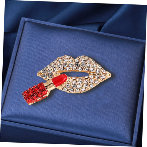 Broche De Labios Para Bufanda, Broche Rojo Para Mujer,
