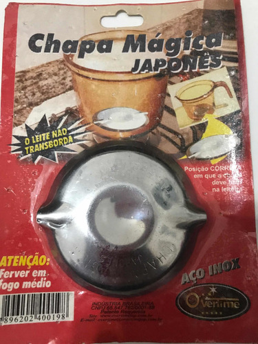 Chapa Para Ferver Leite E Não Deixar Transbordar Aço Inox