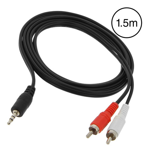 Imagen 2 de 2 de Cable De Audio Auxiliar Plug 3.5 A Rca 8 Piezas