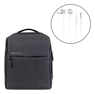 Mochila Mi Xiaomi City Backpack2 Gris + Audifono In-ear