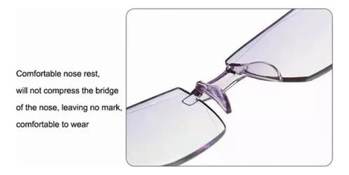 2 Lentes Bifocales Antiluz Azul, Para Cerca Y Lejos, 100-250