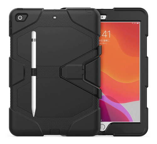 Capa Case Survivor iPad 8 Geração 2020 - A2270 A2428 A2429 Cor Preto