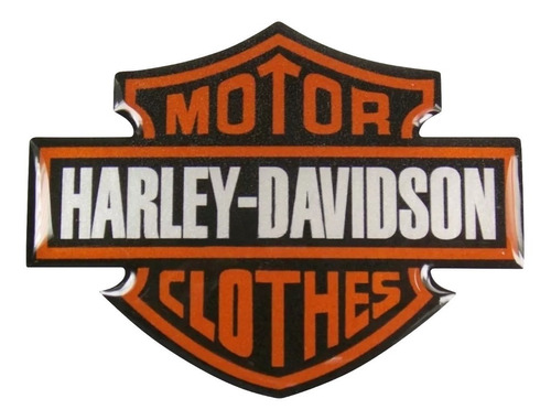 Emblema Adesivo Resinado Harley Davidson Motor Clothes Fgc