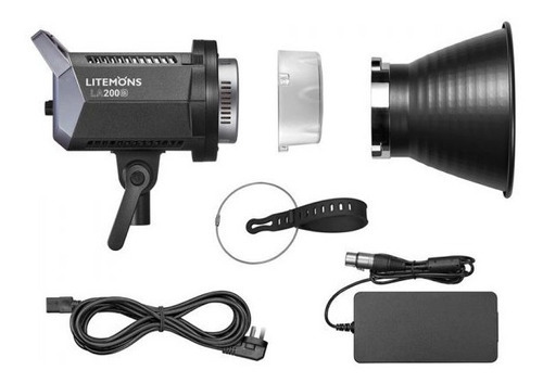 Kit De 2 Luces Led Bicolor Con Soportes Y Cajas De Luz Godox Color de la estructura Negro