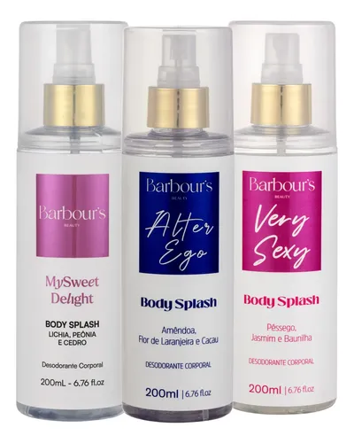 Kit 3 Body Splash Delight Very Sexy Alter Ego Barbours