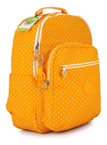 Mochila Kipling de color Amarillo