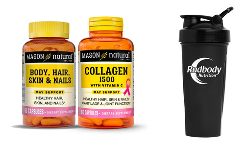 Vitaminas Mason - Body, Hair, Skin & Nails+ Collagen +shaker