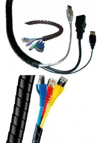 Funda Helicoidal Para Organizar Cables - Ø 30 Mm X 10 Mts.