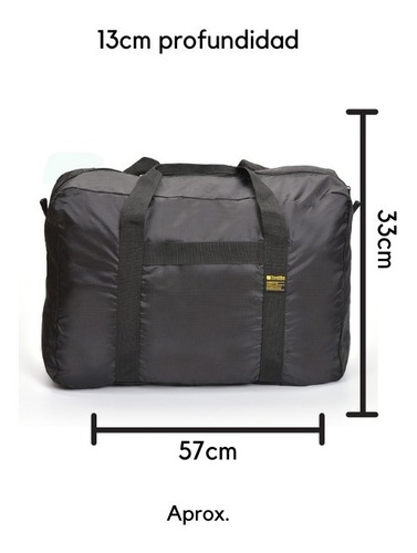 Imagen 2 de 7 de Bolso Plegable De Lona 30 Litros Travel Blue Tb066 Full