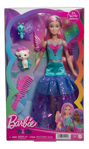 Muñeca Barbie Malibu Un Toque De Magia + Mascota